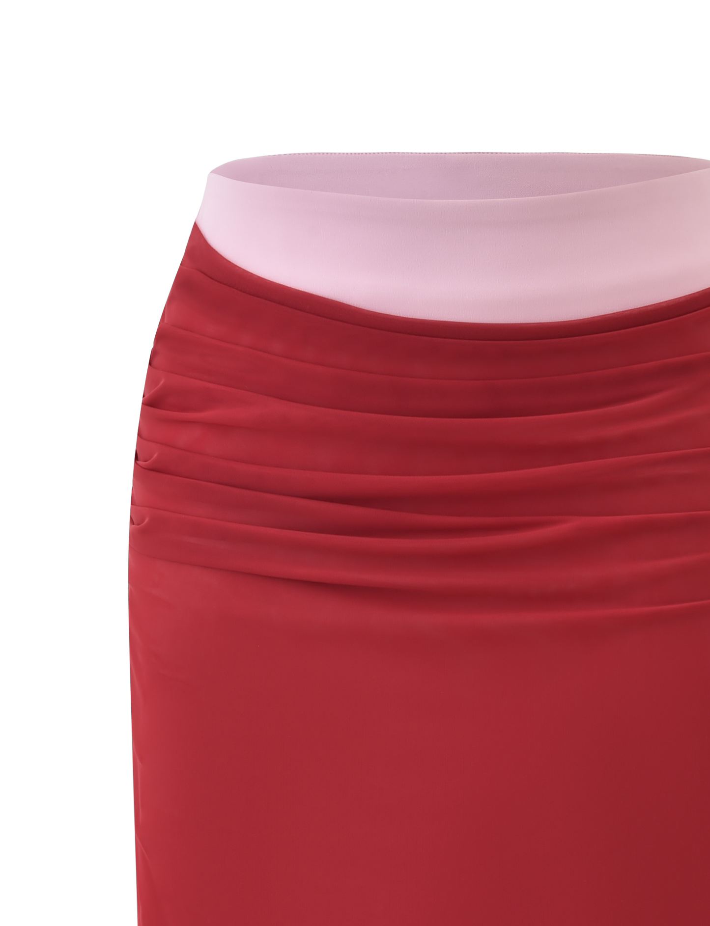 CALINE MIDI SKIRT - RED