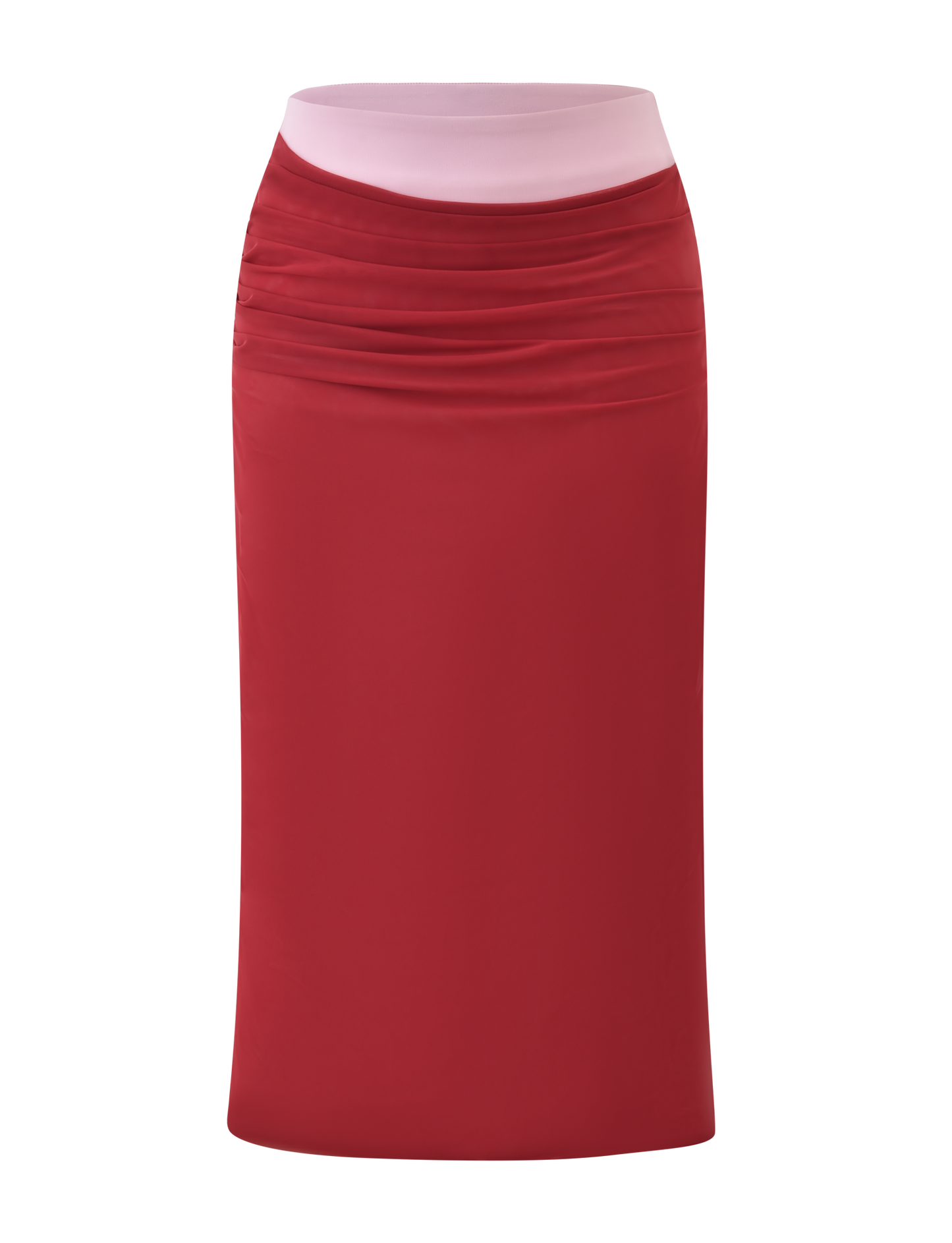 CALINE MIDI SKIRT - RED