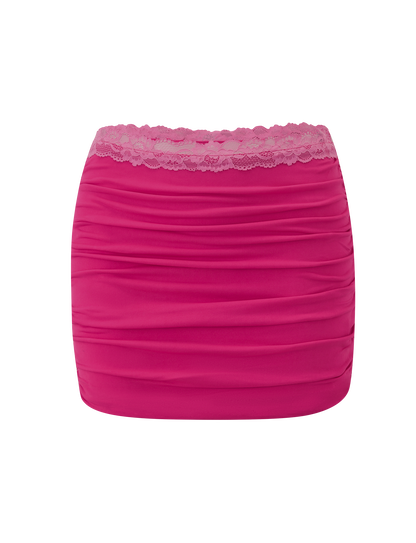 PERSI MINI SKIRT - MAGENTA
