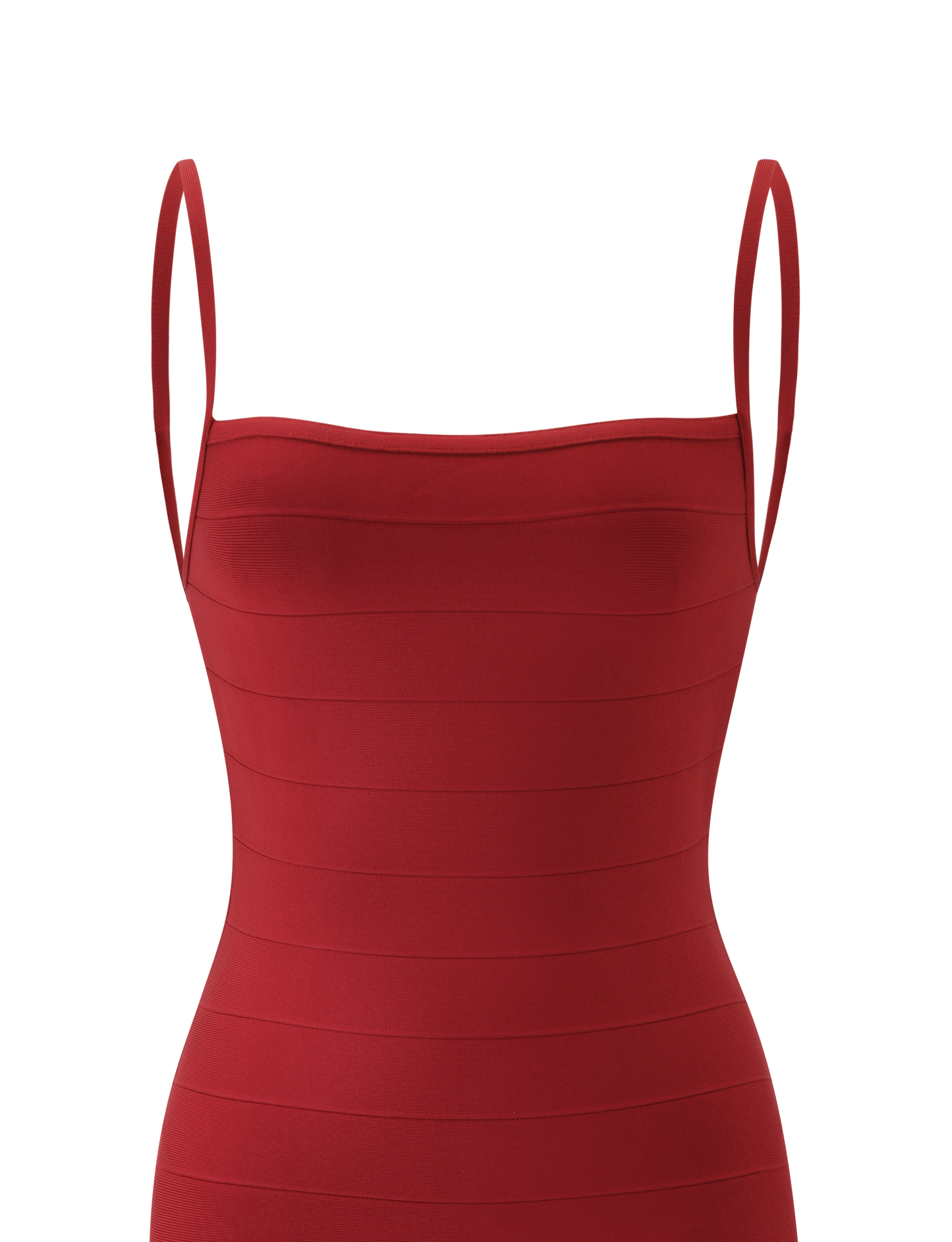 MIDORI MIDI BANDAGE DRESS - CHERRY