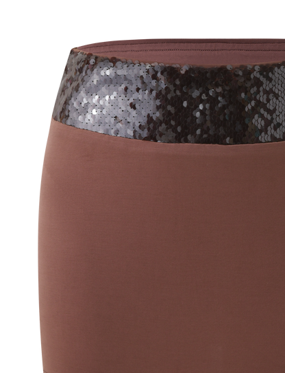 THARA MINI SKIRT - CHOCOLATE