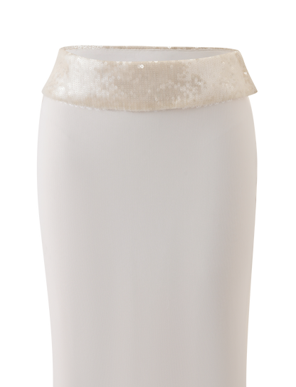 CHARLYZE MIDI SKIRT - CREAM