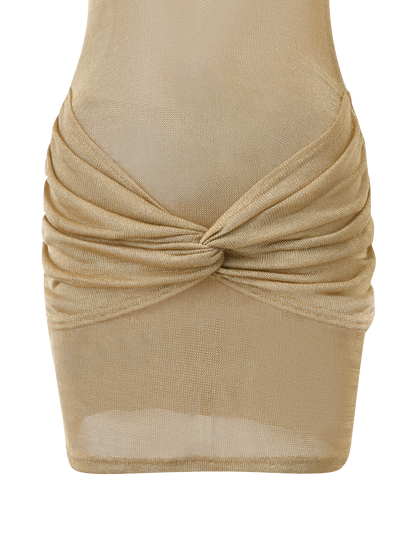 ZOSIA MINI DRESS - GOLD