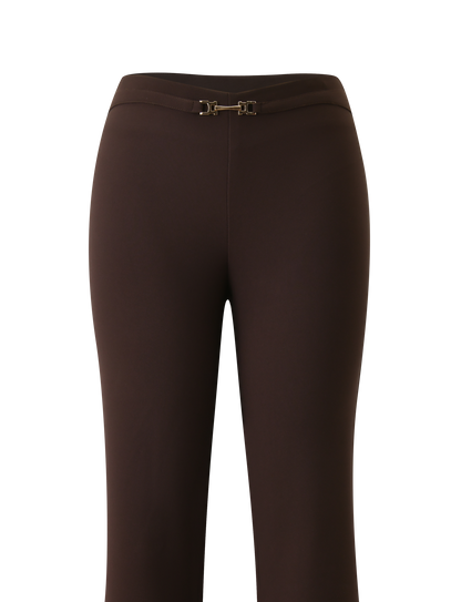 KITTIE BUCKLE PANT - CHOCOLATE