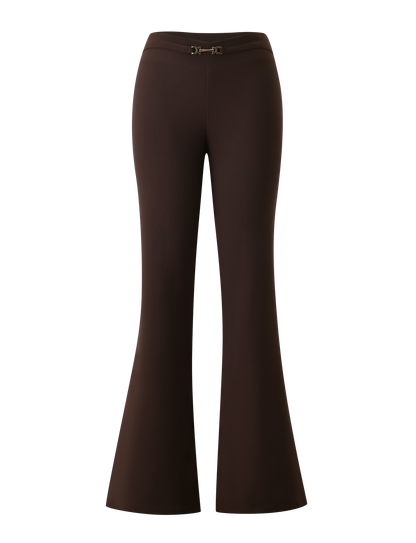 KITTIE BUCKLE PANT - CHOCOLATE