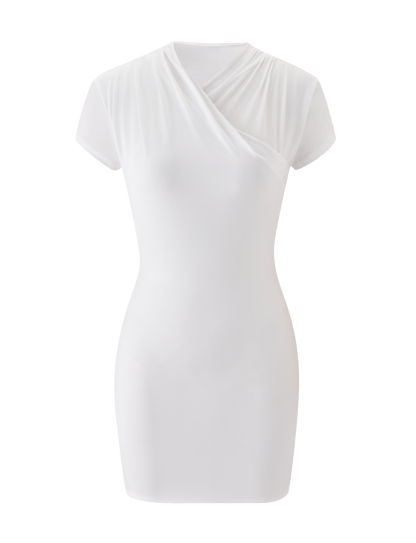 EMILY MINI DRESS - WHITE