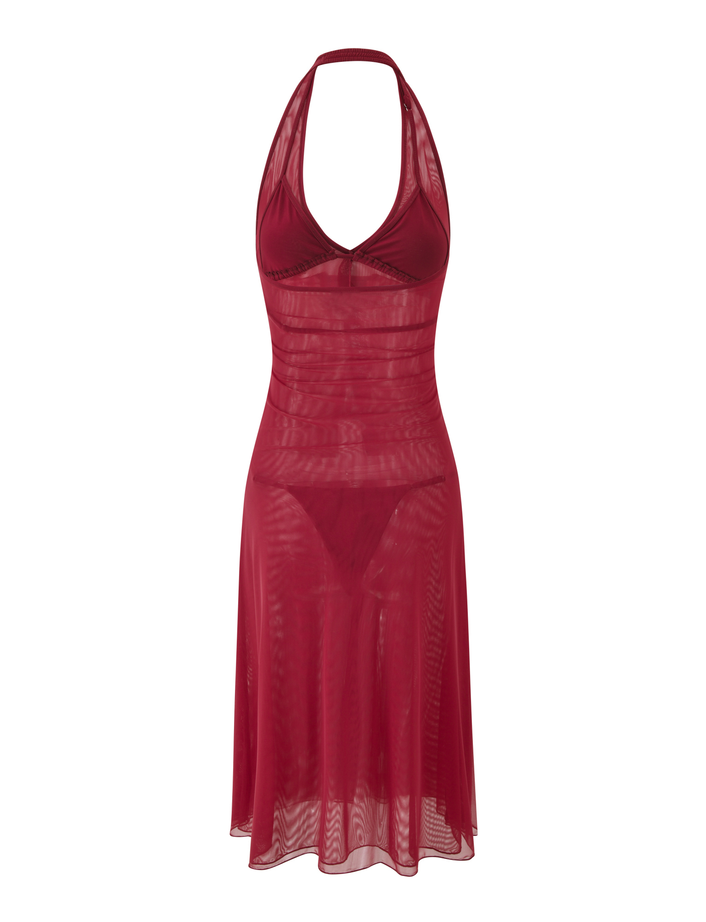 ASH MIDI DRESS - RED