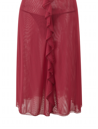 ASH MIDI DRESS - RED
