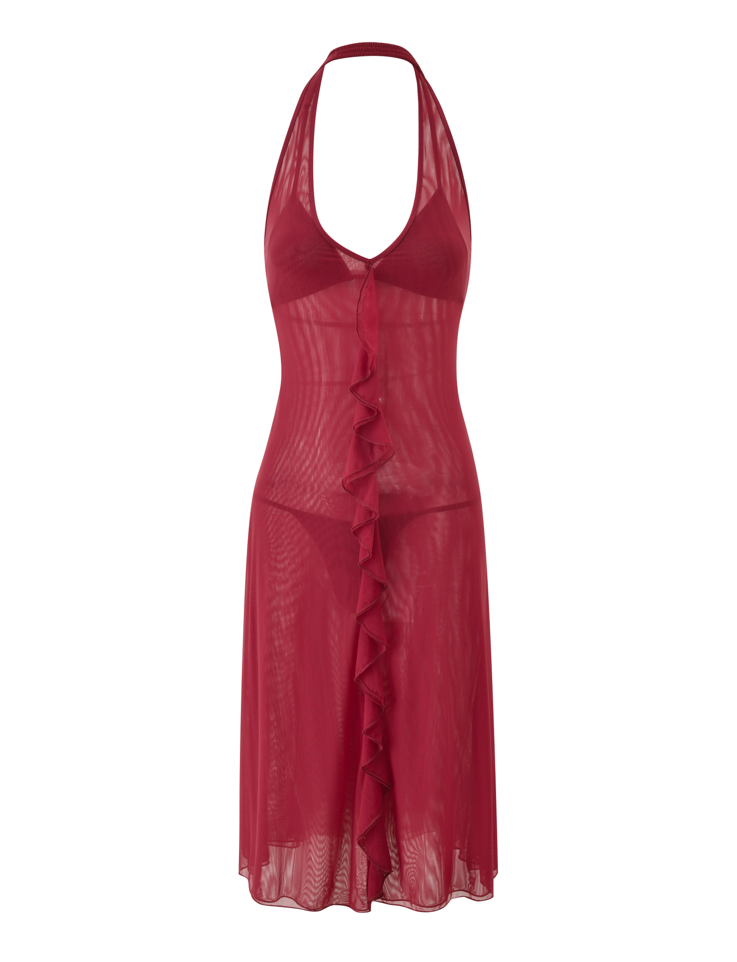 ASH MIDI DRESS - RED