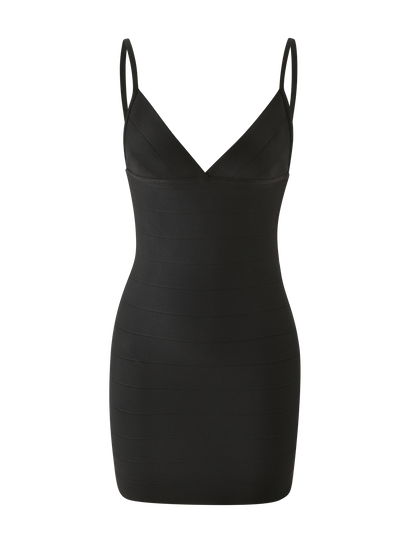 WEN BANDAGE MINI DRESS - BLACK