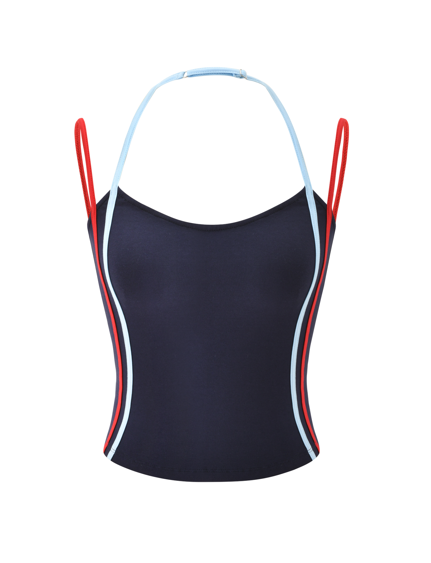 TATUM TOP - NAVY STRIPE