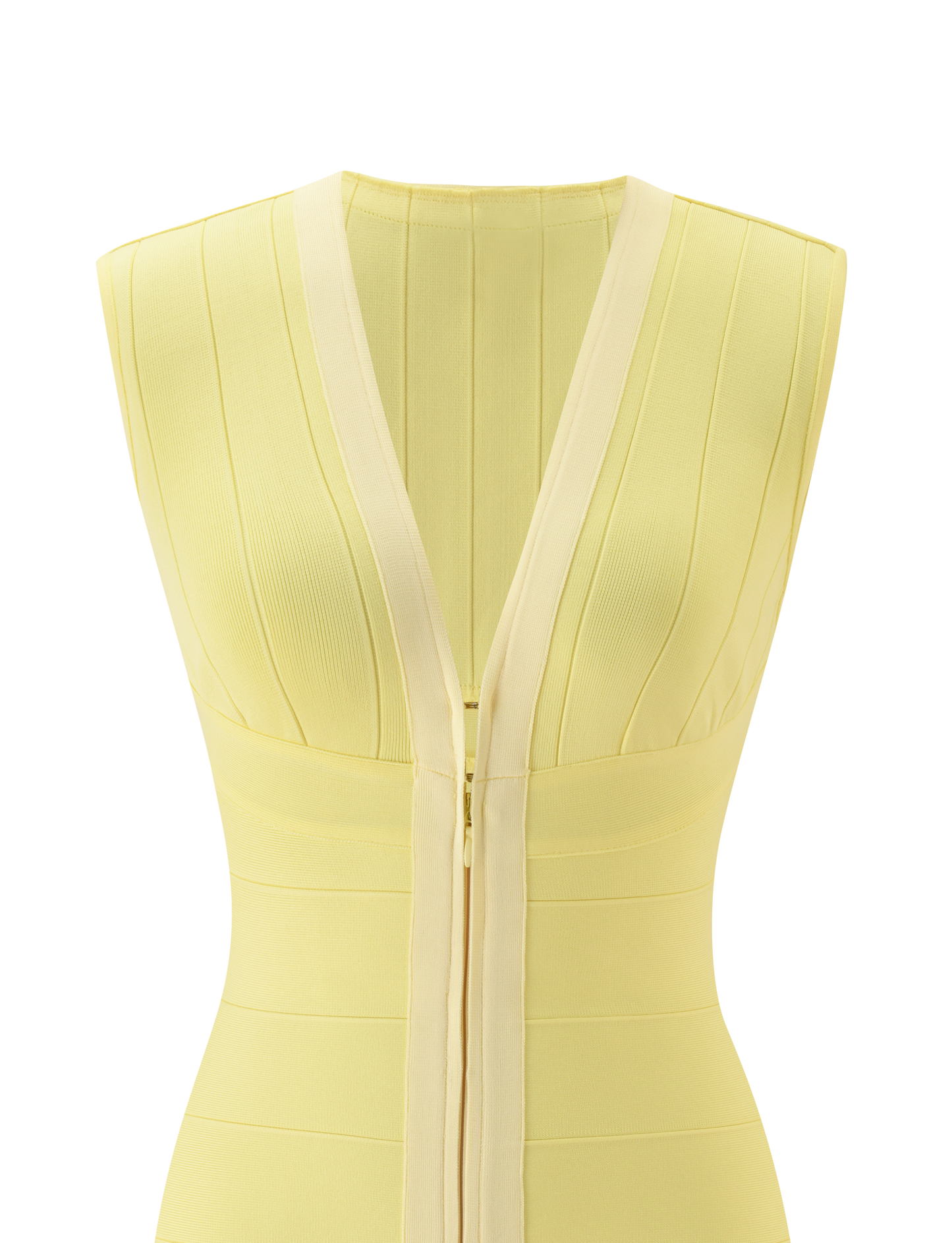 EMBER MINI BANDAGE DRESS - BUTTER YELLOW