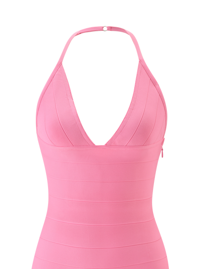 NYX MINI BANDAGE DRESS - CANDY PINK