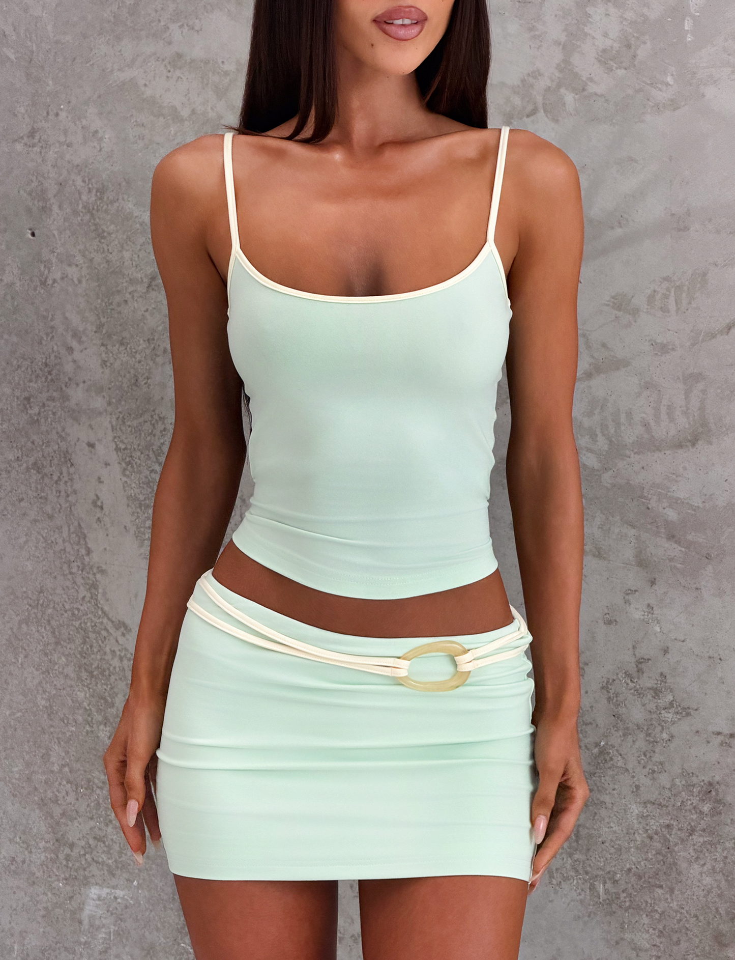 GREER TOP - MINT GREEN