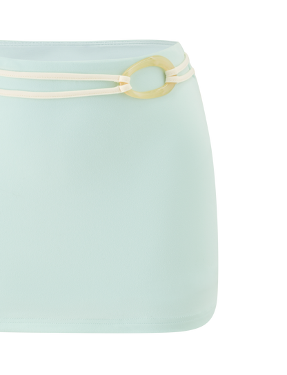 GREER MINI SKIRT - MINT GREEN