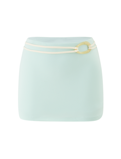 GREER MINI SKIRT - MINT GREEN