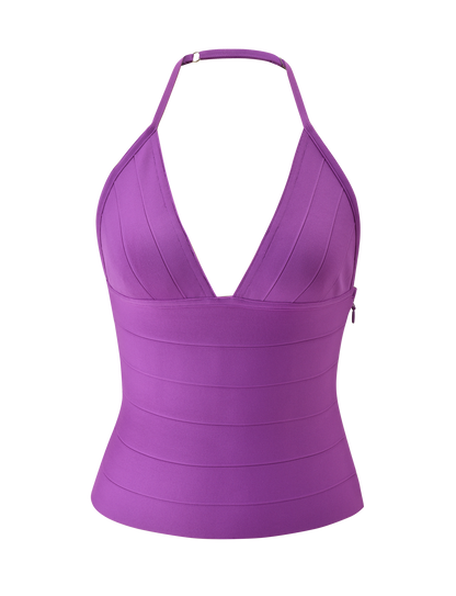 NYX BANDAGE TOP - ULTRA VIOLET