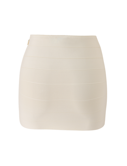 NYX BANDAGE MINI SKIRT - CREAM
