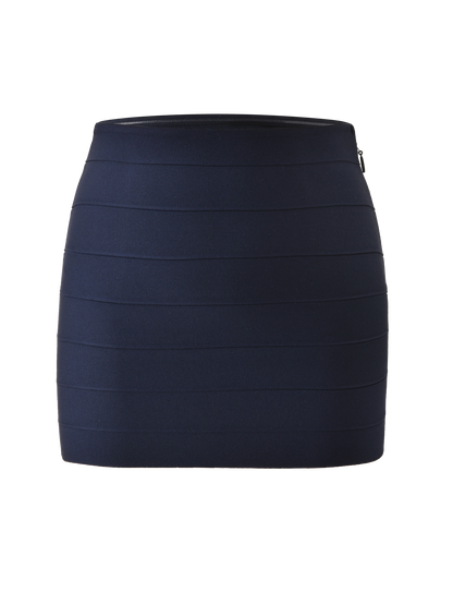 NYX BANDAGE MINI SKIRT - NAVY BLUE