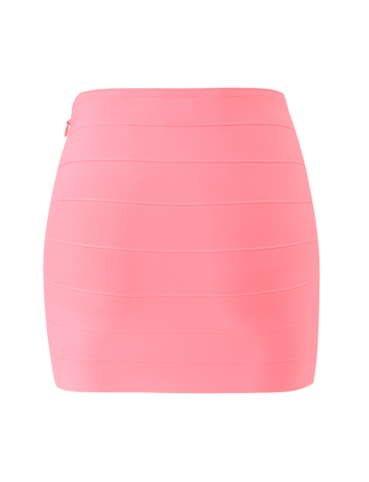 NYX BANDAGE MINI SKIRT - NEON GUAVA
