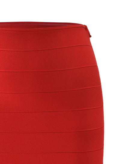 NYX BANDAGE MINI SKIRT - RED