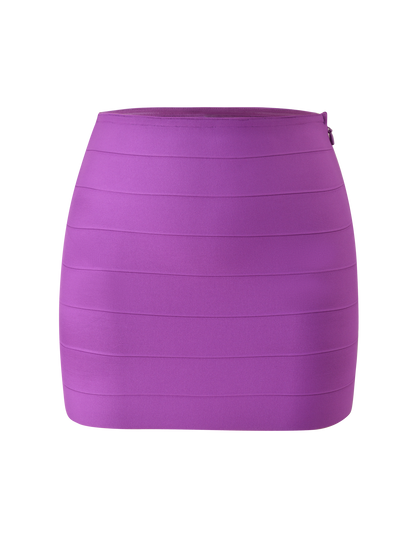 NYX BANDAGE MINI SKIRT - ULTRA VIOLET