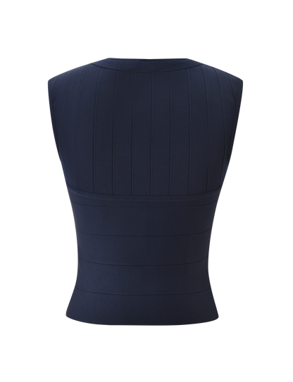 EMBER BANDAGE TOP - NAVY BLUE