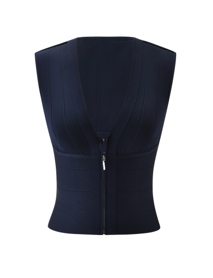 EMBER BANDAGE TOP - NAVY BLUE