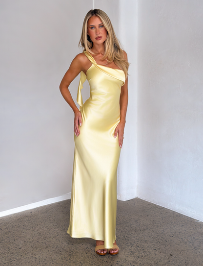 RAINEY MAXI DRESS - BUTTER YELLOW