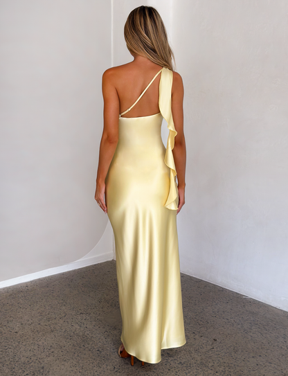 RAINEY MAXI DRESS - BUTTER YELLOW