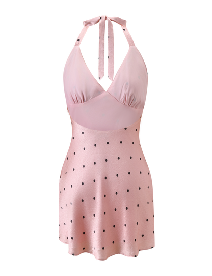 CINCIE MINI DRESS - PINK DOT