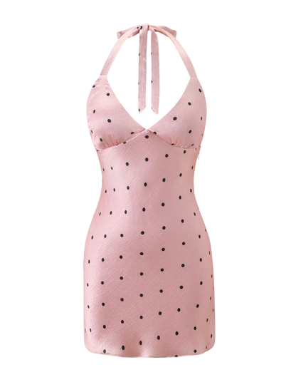 CINCIE MINI DRESS - PINK DOT