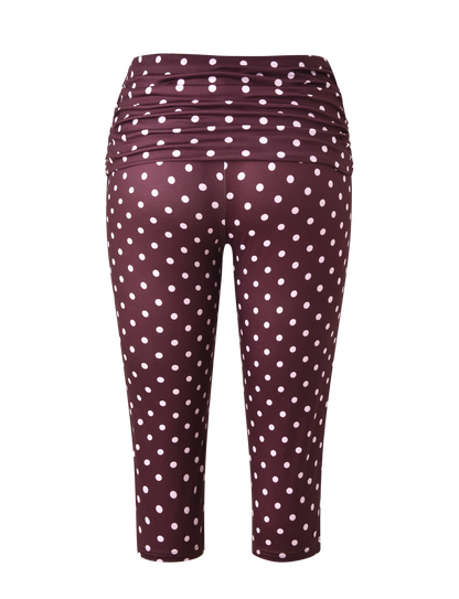 VALI POLKA DOT CAPRI - CHOCOLATE PINK DOT
