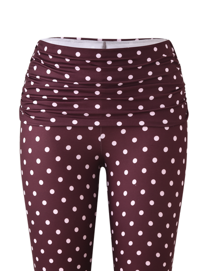 VALI POLKA DOT CAPRI - CHOCOLATE PINK DOT