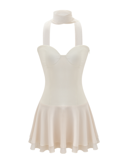 CORDELIE MINI DRESS - CREAM