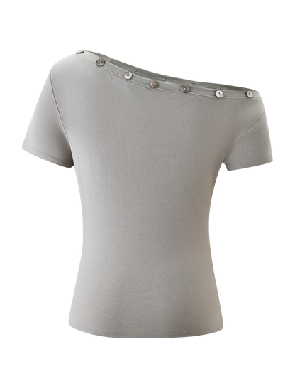 MARITA TOP - DOVE GREY