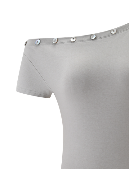 MARITA TOP - DOVE GREY
