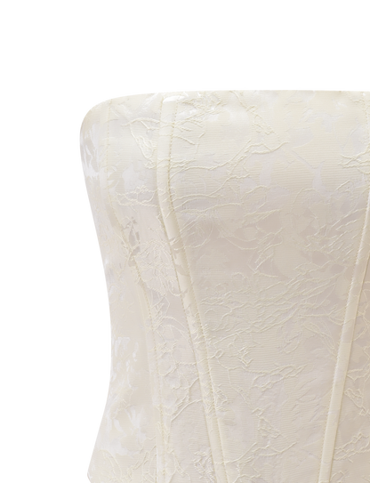 LANIA CORSET TOP - CREAM