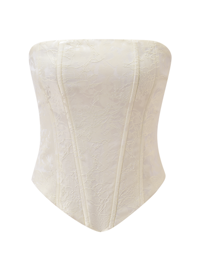 LANIA CORSET TOP - CREAM