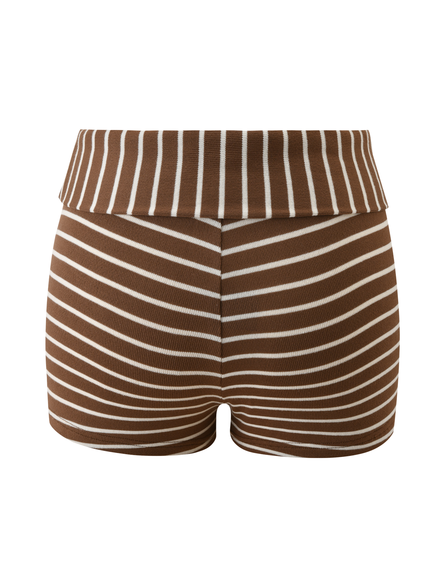 BODE STRIPED SHORT - CREAM AND BROWN STRIPE