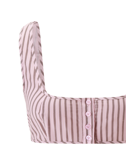 EZRA TOP - PINK STRIPE