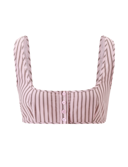 EZRA TOP - PINK STRIPE