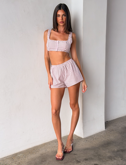 EZRA TOP - PINK STRIPE