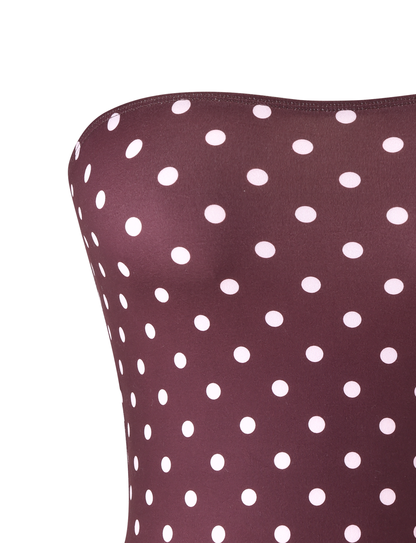 VALI POLKA DOT TOP - CHOCOLATE PINK DOT
