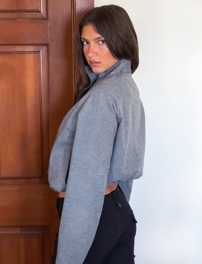 LENNEX JACKET - HEATHER CHARCOAL